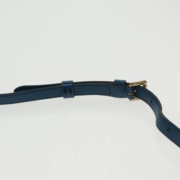 LOUIS VUITTON Epi June Feuille Shoulder Bag Blue M52155 LV Auth 100474 - Picture 8 of 16